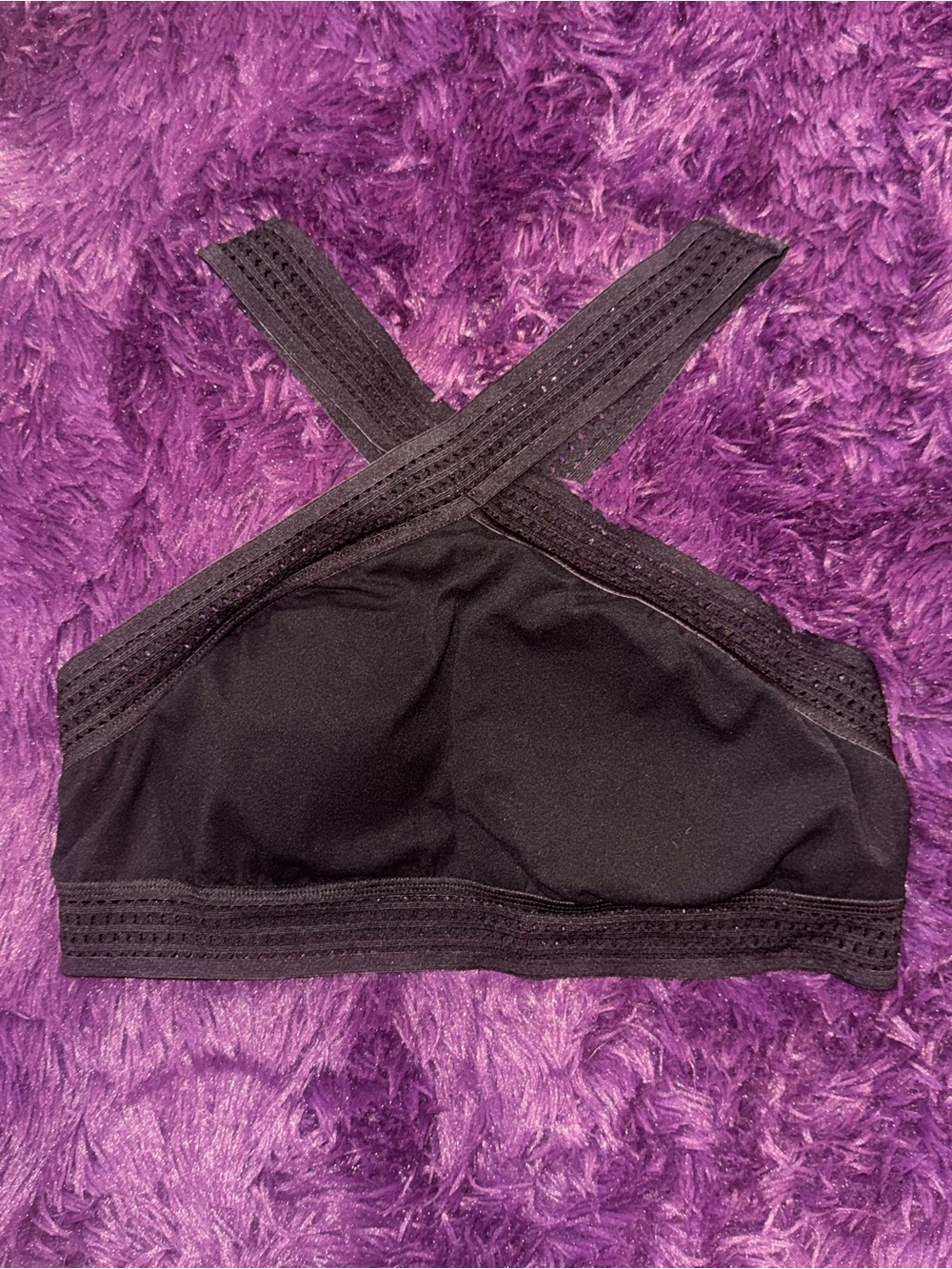 Black crop top short Halara workout set